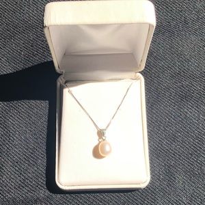 NEW Sterlng Silver Genuine Cultured Pearl Necklace